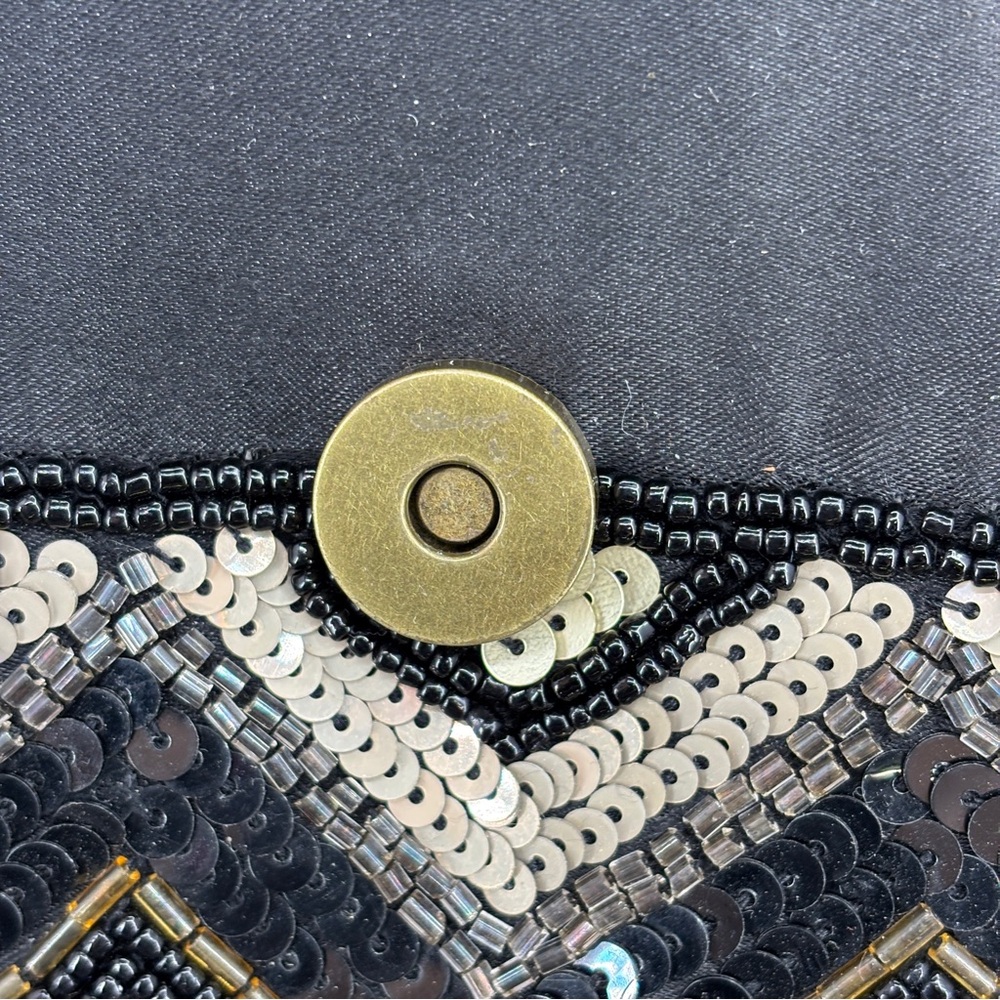 Beaded‎ Sequin Clutch Evening Bag Hand Made in India - Picture 8 of 15